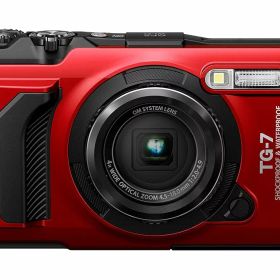 OM SYSYTEM コンパクトデジタルカメラ Tough TG-7 レッド 防水15m/防塵/耐荷重100kg/耐低温-10℃