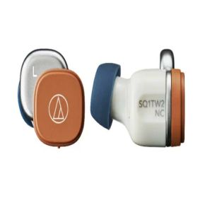 【長期保証付】オーディオテクニカ(audio-technica) ATH-SQ1TW2NC-WCM ホワイトキャメル 完全ワイヤレスノイズキャンセリングイヤホン