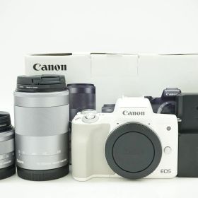C170749)Canon EOS kiss M2 ミラーレス一眼レフ ダブルレンズキット