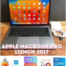 ［良品］Apple MacBook Pro 13inch 2017/Core i5 2.3GHz/16GB/256GB/Windows11/Office 2021/Ri236