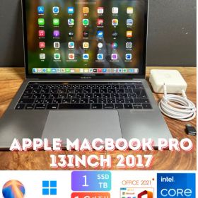 ［新品バッテリー美品］Apple MacBook Pro 13inch 2017/Core i7 3.5GHz/16GB/SSD1TB/Windows11/Office 2021/Ri278