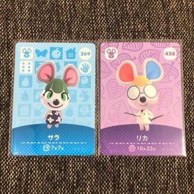 ニンテンドウ(任天堂)の新品 amiiboカード サラ&リカ ネズミ アミーボカード あつ森(その他)