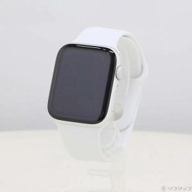 【中古】Apple(アップル) Apple Watch SE 第2世代 GPS 44mm シルバーアルミニウムケース ホワイトスポーツバンド 【251-ud】