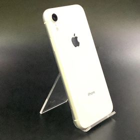 【全額返金保証】【最速発送】 iPhone XR 128GB ホワイト SIMフリー 白ロム 美品 動作確認済 82%