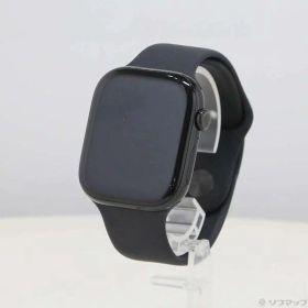 【中古】Apple(アップル) Apple Watch Series 10 GPS 46mm ジェットブラックアルミニウムケース ブラックスポーツバンド 【258-ud】