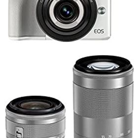 【中古】 Canon キャノン ミラーレス一眼カメラ EOS M3 (ホワイト) ・クリエイティブマクロ トリプルレンズキット EF-M28mm F3.5 IS STM EF-M15-45mm F3.5-6.3 IS STM