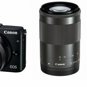 【中古】【非常に良い】Canon ミラーレス一眼カメラ EOS M3 ダブルズームEVFキット(ブラック) EF-M18-55mm F3.5-5.6 IS STM EF-M55-200mm F4.5-6.3 IS STM