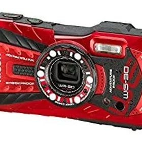 【中古-非常に良い】 RICOH リコー 防水デジタルカメラ RICOH リコー WG-30 バーミリオンレッド 防水12m耐ショック1.5m耐寒-10度 RICOH リコー WG-30 RD 04606
