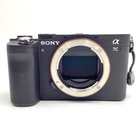 ソニー(SONY)の【全額返金保証】【最速発送】Sony デジタル一眼 α7C ILCE-7C ボディ [ブラック] ブラック 美品 動作確認済(ミラーレス一眼)