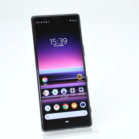 【ジャンク＊液晶美品】au SIMフリー Xperia 5 SOV41 ブラック