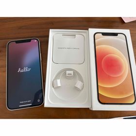 アップル(Apple)のアップル iPhone12 64GB ホワイト au SIMフリー ①Ta(スマートフォン本体)