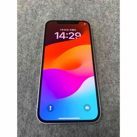 アイフォーン(iPhone)の美品 国内版 SIMフリー iPhone12 128GB ホワイト色(スマートフォン本体)