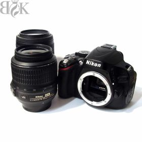 ニコン D5100 デジタル一眼レフカメラ ダブルズームキット レンズ2点 AF-S NIKKOR 通電確認済 ジャンク扱い 長期保管品 Nikon〓【中古】