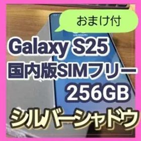 【ほぼ未使用】Galaxy S25 12GB/256GB シルバーシャドウ