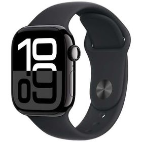 Apple Watch Series 10（GPSモデル）- 42mmジェットブラックアルミニウムケースとブラックスポーツバンド - M/L MWWF3J/A
