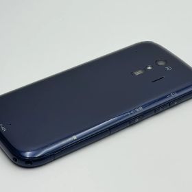 【中古C】らくらくスマートフォン F-42A ネイビー SIMフリー 白ロム