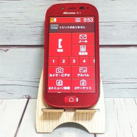 docomo 富士通 F-06F らくらくスマートフォン3 レッド 982
