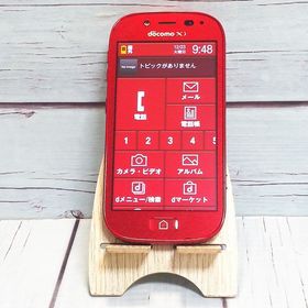 docomo 富士通 F-06F らくらくスマートフォン3 レッド 053