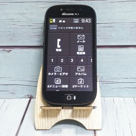 富士通 docomo らくらくスマートフォン3 ブラック F-06F 975
