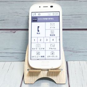 富士通 らくらくスマートフォン3 F-06F docomo ホワイト 708