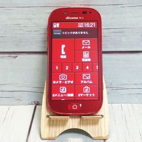 docomo 富士通 F-06F らくらくスマートフォン3 レッド 005