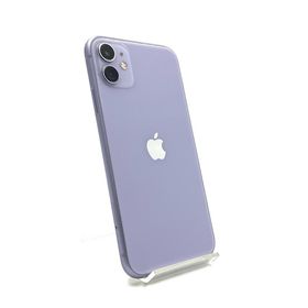 アップル(Apple)の【全額返金保証】【最速発送】Apple iPhone iPhone 11 64GB パープル au 動作確認済(スマートフォン本体)