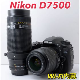 ニコン(Nikon)の美品！Nikon D7500★超望遠★Wi-Fi内蔵★高性能一眼レフ(デジタル一眼)