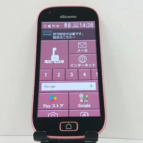 らくらくスマートフォン me F-03K ドコモ ピンク 送料無料 本体 c17414 【中古】