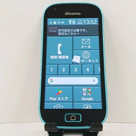 らくらくスマートフォン me F-03K ドコモ ブルー 送料無料 本体 c17416 【中古】