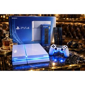 ソニー(SONY)の【爆速】SSD換装済 PS4 ホワイト/マルチメディアリモコンとのフルセット！(家庭用ゲーム機本体)