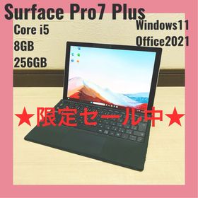 マイクロソフト(Microsoft)の【良品】Surface Pro 7+ i5 8GB 256GB Win11(ノートPC)
