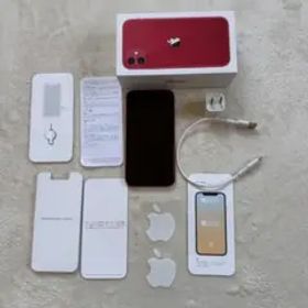 【美品】iPhone 11 64GB レッド SIMフリー