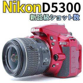 ニコン(Nikon)の【箱付き・新品級ショット数】Nikon D5300 WiFi スマホ転送 レッド(デジタル一眼)