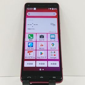 BASIO4 KYV47 au ワインレッド 送料無料 即決 本体 c17393