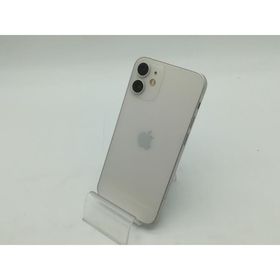 【中古】Apple SoftBank 【SIMロック解除済み】 iPhone 12 mini 128GB ホワイト MGDM3J/A【OSU301】保証期間１ヶ月【ランクC】