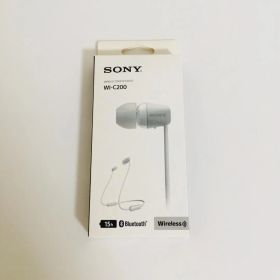 【新品】ソニー ワイヤレスイヤホン WI-C200 ホワイト 15時間再生