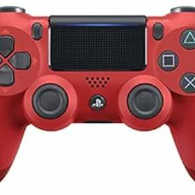 【中古】【良い】【純正品】ワイヤレスコントローラー (DUALSHOCK 4) マグマ・レッド (CUH-ZCT2J11)