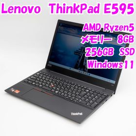 レノボ(Lenovo)の【中古品】ThinkPad E595 Lenovo 15.6インチノートパソコン AMD Ryzen5 管31439(ノートPC)