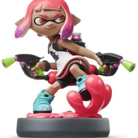 【送料無料】【中古】Wii U amiibo ガール【ネオンピンク】 (スプラトゥーンシリーズ) アミーボ（箱付き）