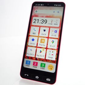 【SIMフリー】BASIO active SHG09 レッド 利用制限〇 au版