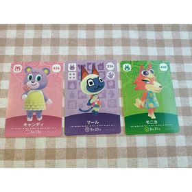 ニンテンドウ(任天堂)のどうぶつの森ａｍｉｉｂｏカード キャンディ マール モニカ3枚まとめ売り(Box/デッキ/パック)