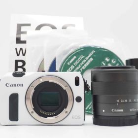 キャノン Canon EOS M Mirrorless Digital SLR Camera White 18-55mm Lens [美品] #Z5955A