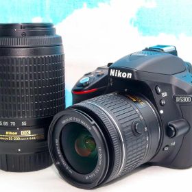 Nikon D5300⭐️ダブルレンズ⭐️Wi-Fi搭載⭐️自撮りがラクラク!