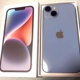 iPhone 14 ブルー 128GB SIMフリー 充電ケーブル・箱あり