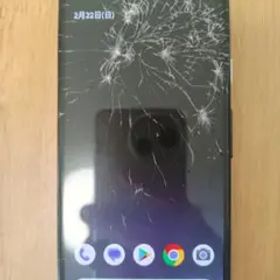 Google Pixel 4a ブラック ひび割れあり