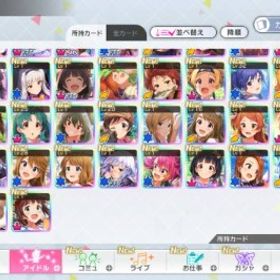 アカウント販売【ミリシタの引退垢販売】アカウント販売アカウント販売ミリシタ 引退垢引退アカウント SSR被りあり99人 初期垢