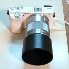 α6000 ホワイト 動作確認済 SEL50F18 レンズ付 shot1万