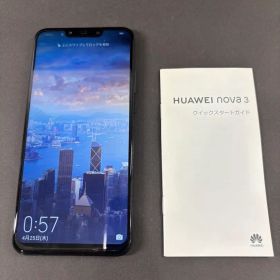 HUAWEI nova 3 ブラック 本体 初期化済み