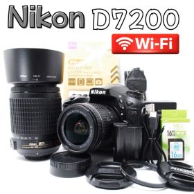【WiFi搭載】Nikon D7200 ダブルズーム 動作確認済み 手ぶれ補正