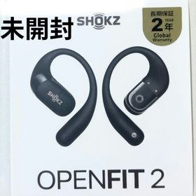 新品 Shokz OpenFit 2 ブラック shokz open fit 2(ヘッドフォン/イヤフォン)
